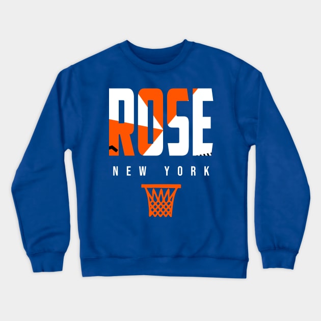 Rose New York Basketball Warmup Crewneck Sweatshirt by funandgames